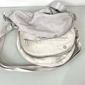 Lot of 2 Bags Lululemon Crossbody Purse Gaiam Fanny Pack Bum Bag Flawed DIY